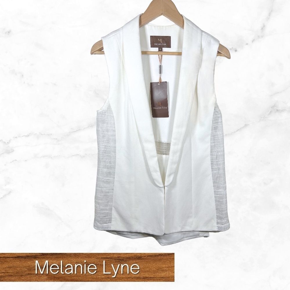 Melanie Lyne size 8 mesh detail vest